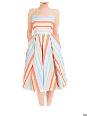 Pretty Dress Company Priscilla Candy Stripe Dress UK 8/US 4